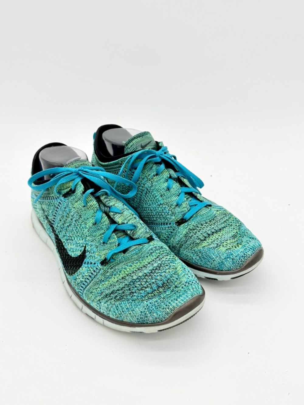 Nike Free 5.0 TR Flyknit Women's Running Shoes Blue Lagoon 718785-402 Size 10.5